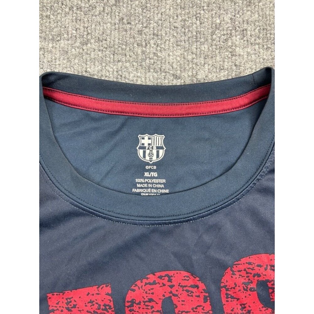 FC Barcelona FCB Lionel Messi Soccer Futbol Jersey Men's XL Blue Short Sleeve - Picture 2 of 6